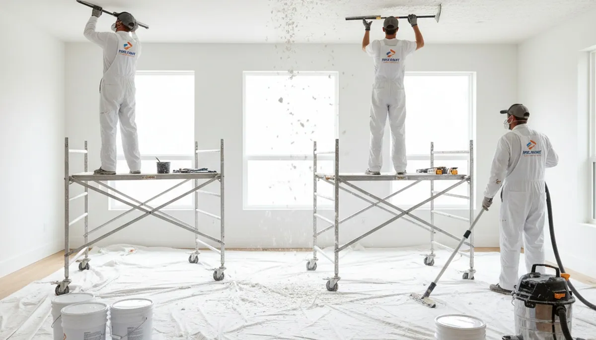 Professional popcorn ceiling removal and smoothing in Indianapolis, IN home interior